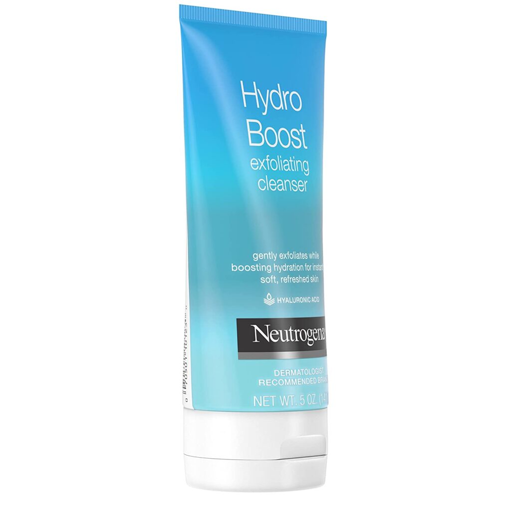 Neutrogena Hydro Boost Gentle Exfoliating Facial Cleanser with Hyaluronic Acid